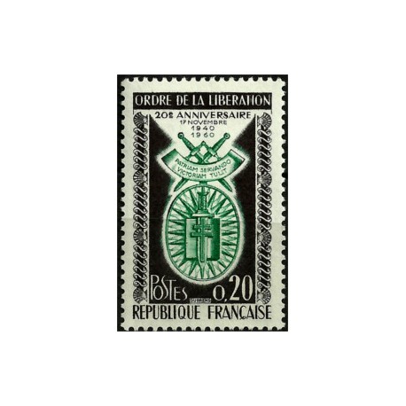 (977) Francia. 1960. 0,20 Francs. Liberación (Nuevo)