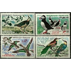 (978 a 981) Francia. 1960. Serie Competa. Aves (Nuevo)