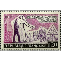 (964) Francia. 1960. 0,20 Francs. Escuela Secudaria Estrasburgo (Nuevo)