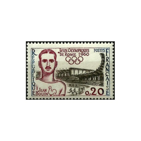 (969) Francia. 1960. 0,20 Francs. Jean Bouin (Nuevo)