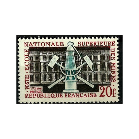 (914) Francia. 1959. 20 Francs. Escuela Superior de Minas (Nuevo)