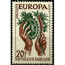 (846) Francia. 1957. 20 Francs. EUROPA (Nuevo)