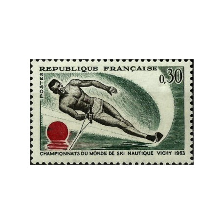 (1073) Francia. 1963. 0,30 Francs. Campeonato Mundial Ski, Vichy (Nuevo)