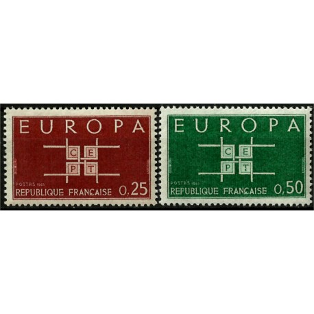 (1074-1075) Francia. 1963. Serie Completa. EUROPA (Nuevo)