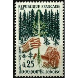 (1133) Francia. 1965. 0,25 Francs. Reforestación (Nuevo)