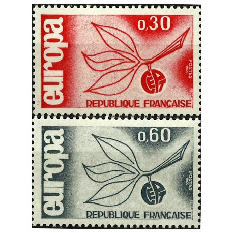 (1131-1132) Francia. 1965. Serie Completa. EUROPA (Nuevo)