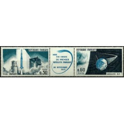 (1137-1138) Francia. 1965. Serie Completa. Satellite Francés (Nuevo)