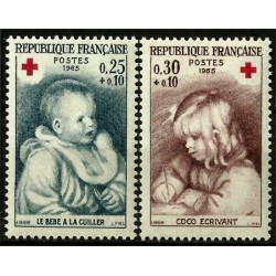 (B392-B393) Francia. 1965. Serie Completa. Cruz Roja (Nuevo)