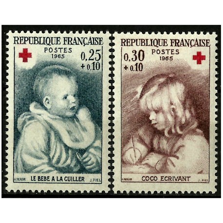 (B392-B393) Francia. 1965. Serie Completa. Cruz Roja (Nuevo)