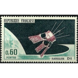 (1148) Francia. 1966. 0,60 Francs. Satellite D1 (Nuevo)