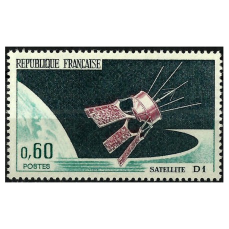 (1148) Francia. 1966. 0,60 Francs. Satellite D1 (Nuevo)