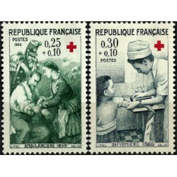 (B402-B403) Francia. 1966. Serie Completa. Cruz Roja (Nuevo)