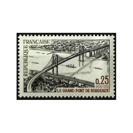 (1180) Francia. 1967. 0,25 Francs. Le Grand Pont de Bordeaux (Nuevo)