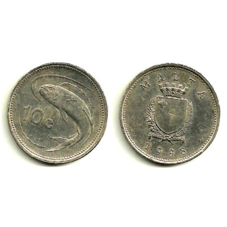 (96) Malta. 1998. 10 Cents (MBC)