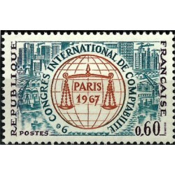 (1194) Francia. 1967. 0,60 Francs. 9e Congreso Int. Contabilidad (Nuevo)