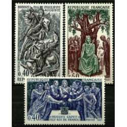 (1199 a 1201) Francia. 1967. Serie Completa. Reyes de Francia