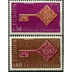 (1209-1210) Francia. 1968. Serie Completa. EUROPA (Nuevo)