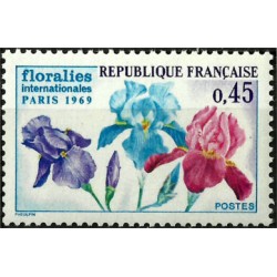 (1244) Francia. 1969. 0,45 Francs. Floralies Int. Paris (Nuevo)