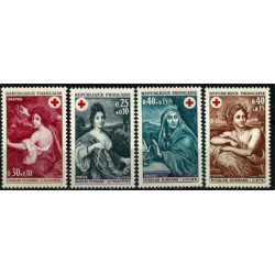 (B421 a B424) Francia. 1968-69. Serie Completa. Cruz Roja (Nuevo)