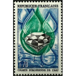 (1256) Francia. 1969. 0,70 Francs. Carta Europea del Agua (Nuevo)