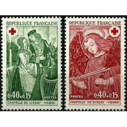 (B443-444) Francia. 1970. Serie Completa. Cruz Roja (Nuevo)