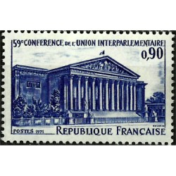 (1319) Francia. 1971. 0,90 Francs. 59e Conference de l'union interparlamentaire (Nuevo)