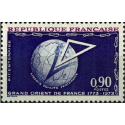 (1368) Francia. 1973. 0,90 Francs. Grand Orient de France 1773-1973 (Nuevo)