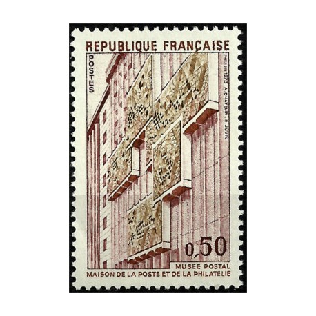 (1389) Francia. 1973. 0,50 Francs. Museo Postal (Nuevo)