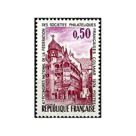 (1412) Francia. 1974. 0,50 Franc. 47é Congrés Societes Philateliques (Nuevo)