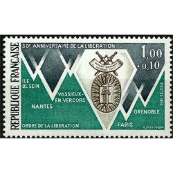 (B478) Francia. 1974. 1,00 + 0,10 Francs. 30e Anniversaire de la Liberation (Nuevo)