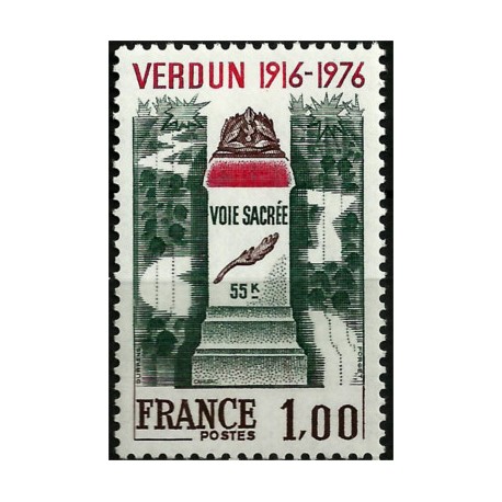 (1481) Francia. 1976. 1,00 Franc. Monumento Batalla del Verdun (Nuevo)