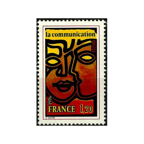 (1482) Francia. 1976. 1,20 Francs. La Communication (Nuevo)