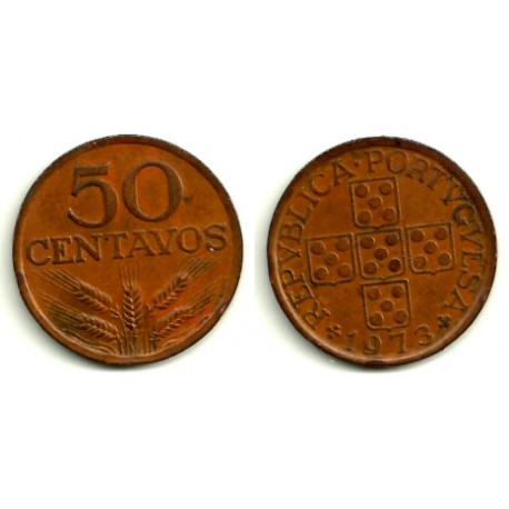 (596) Portugal. 1973. 50 Centavos (MBC+)