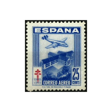 (1043) 1948. 25 Céntimos. Pro Tuberculosos (Nuevo)