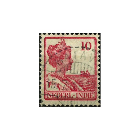 (117) Indias Holandesas. 1912-40. 10 Cents. Wilhelmina (Usado)