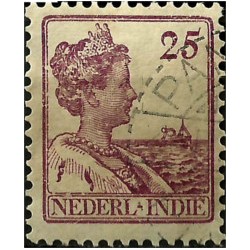 (126) Indias Holandesas. 1912-40. 25 Cents. Wilhelmina (Usado)