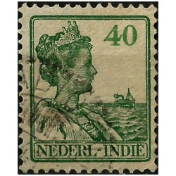 (130) Indias Holandesas. 1912-40. 40 Cents. Wilhelmina (Usado)