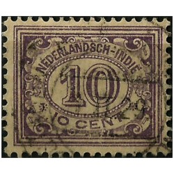 (116) Indias Holandesas. 1912-40. 10 Cents. Cifras (Usado)