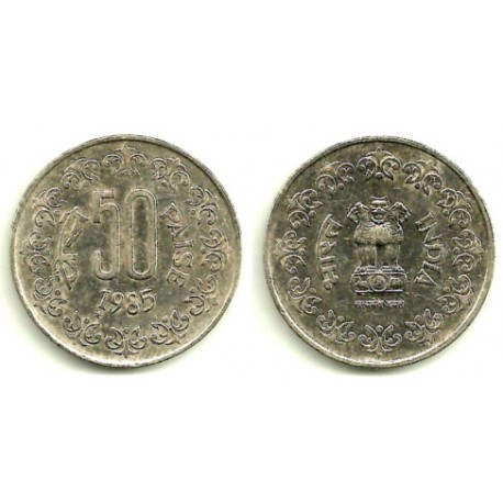 (65) India. 1985. 50 Paise (EBC-)