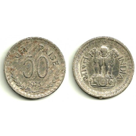 (63) India. 1973. 50 Paise (BC-)