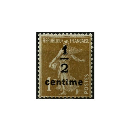 (P8) Francia. 1933. ½ Centime. Sembradora (Nuevo)