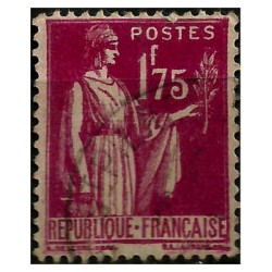 (283) Francia. 1932-39. 1,75 Francs. Símbolo de la Paz (Usado)