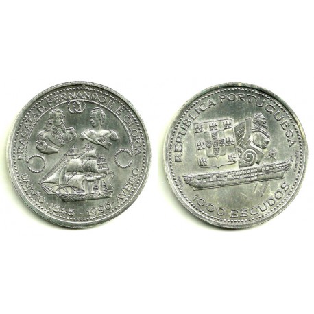 (585) Portugal. 1953. 20 Escudos (MBC) (Plata)