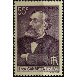 (341) Francia. 1938. 0,55 Francs. Léon Gambetta (Usado)