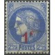 (398) Francia. 1940-41. 1 Franc. Sobrecarga (Usado)