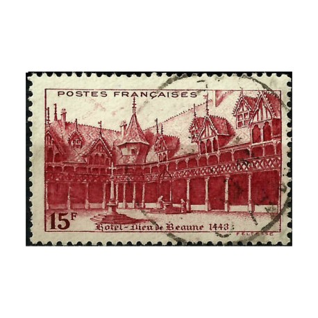 (423) Francia. 1942. 15 Francs. Hotel Dieu de Beaune (Usado)