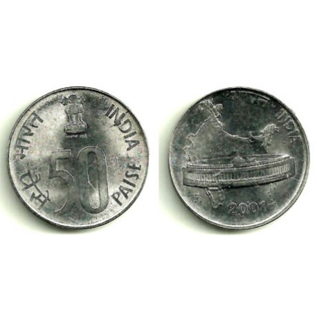 (69) India. 2001. 50 Paise (MBC)