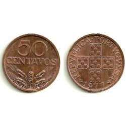 (596) Portugal. 1977. 50 Centavos (EBC)