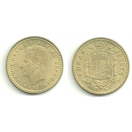 España. 1975*(78). 1 Peseta (SC) Variante Tile en Ñ