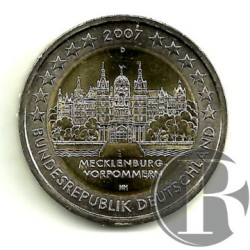 Alemania. 2007(A). 2 Euro (SC) Mecklenburg